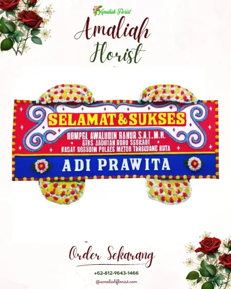 Papan Bunga Ucapan Selamat Cineam